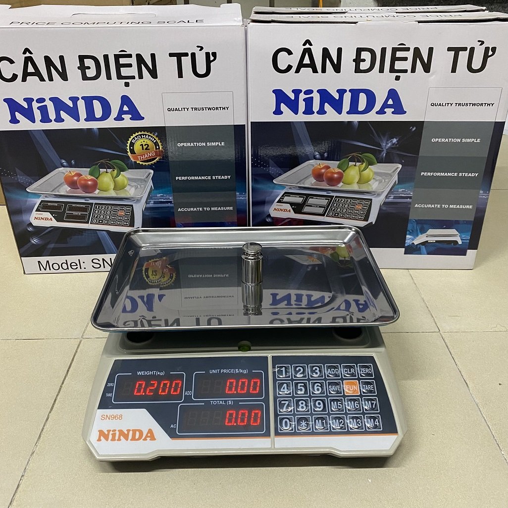 Cân điện tử tính tiền Nhật Bản 30kg độ chính xác cao, bền đẹp - Chính Hãng Ninda