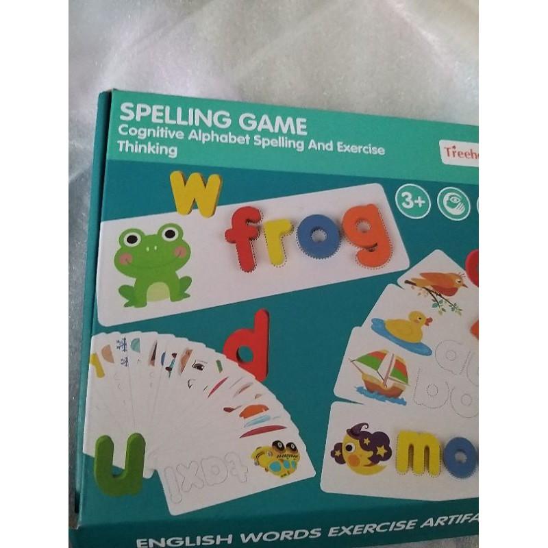 Spelling Game - Chữ Cái Tiếng Anh,52 bộ thẻ học ghép chữ