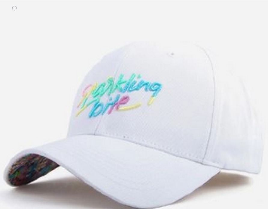 CC sparkling ballcap WHITE