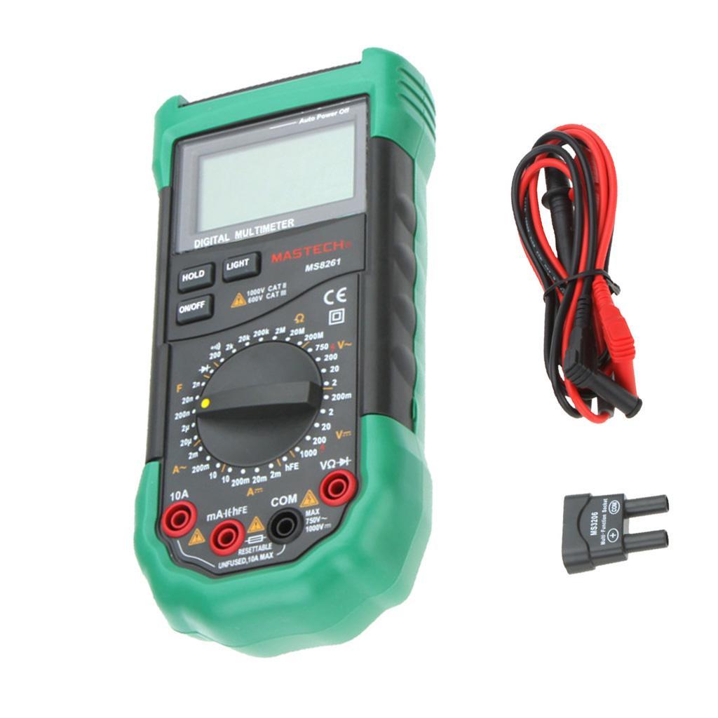 MASTECH MS8261 Digital Multimeter AC DC Capacitance Resistance Tester Meter