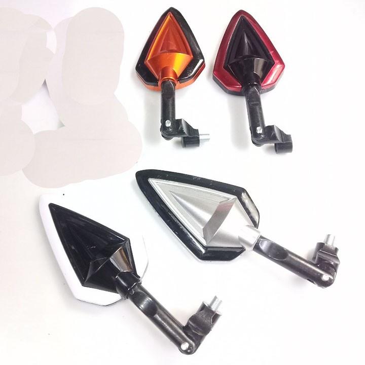 kiếng chiếu hậu mũi tên  gắn xe máy chân 10li