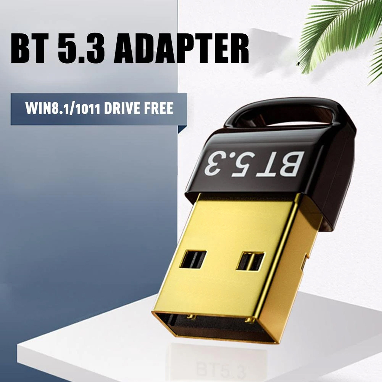 Bộ thu phát Bluetooth Dongle 5.3 Vinetteam- Thiết bị thu phát nhạc không dây Nano USB 5.3 Bluetooth hỗ trợ cho Laptop, Máy tính để bàn - hàng chính hãng