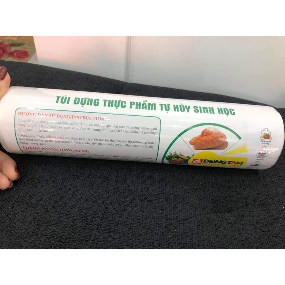 Túi nilon đựng thực phẩm tự hủy sinh học - cuộn 500gr