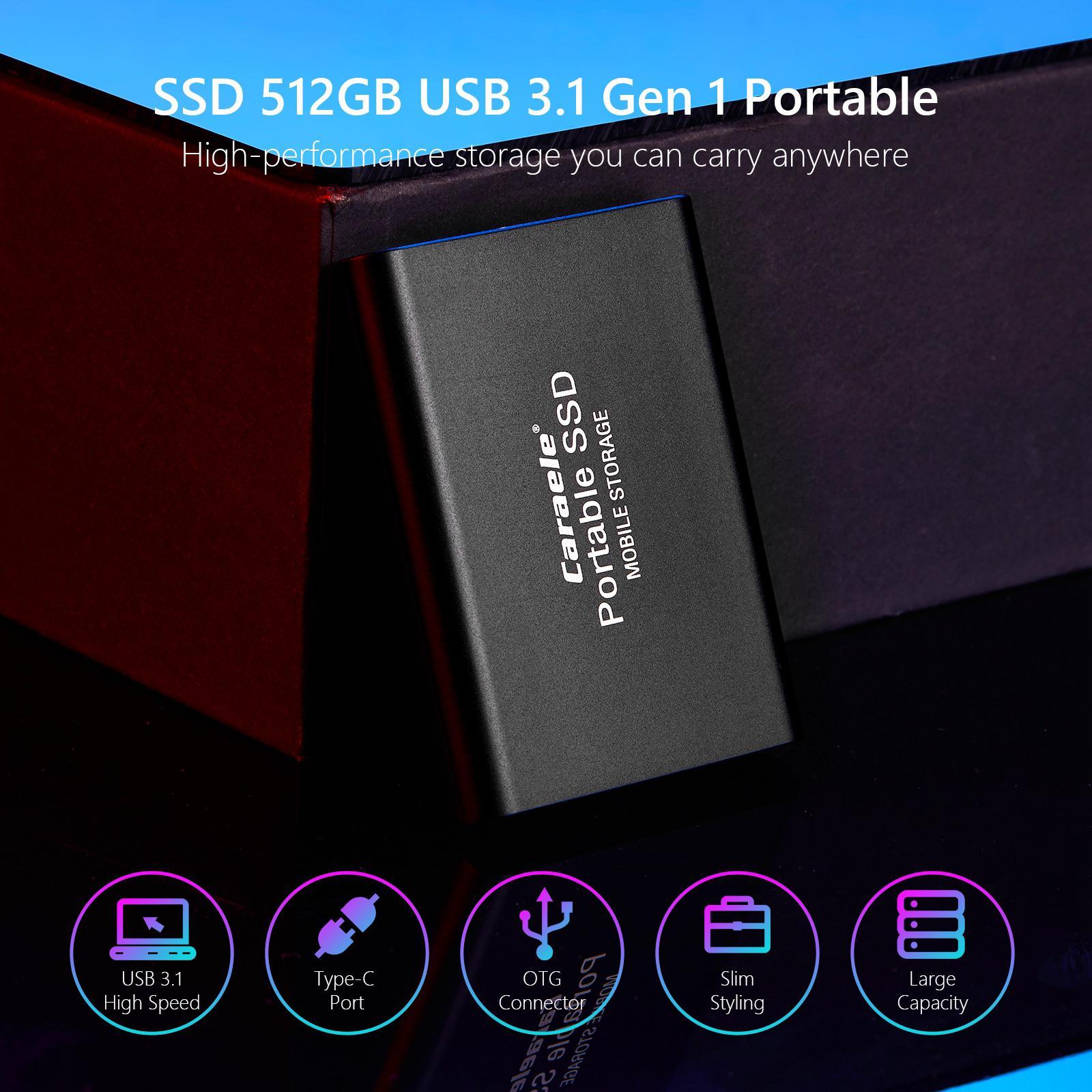 Solid State Drive External SSD for Desktop Laptop Shock-