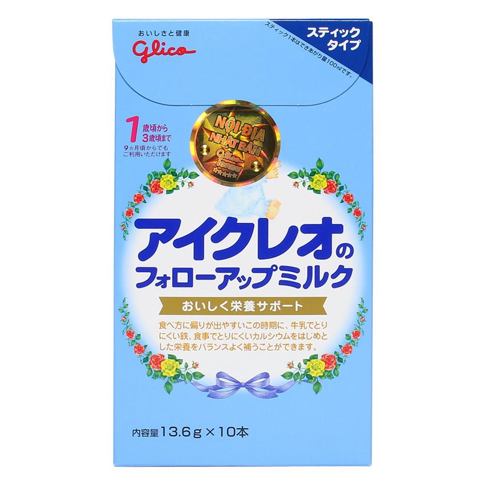 Sữa Glico Icreo Follow Up Milk - Hộp 10x13,6g/Thanh Tiện Dụng