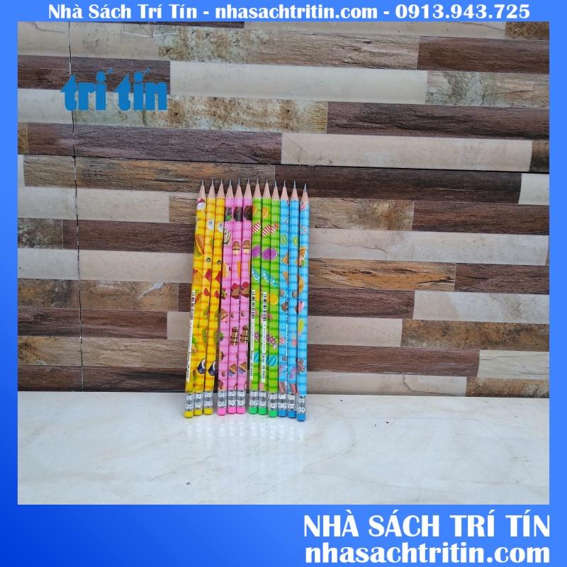CHÌ GỖ SƠN MÀU 2B ERAS, MÀU SẮC BẮT MẮT CHÌ KHÔNG BỤI KHÔNG GÃY CHÌ KHI GỌT
