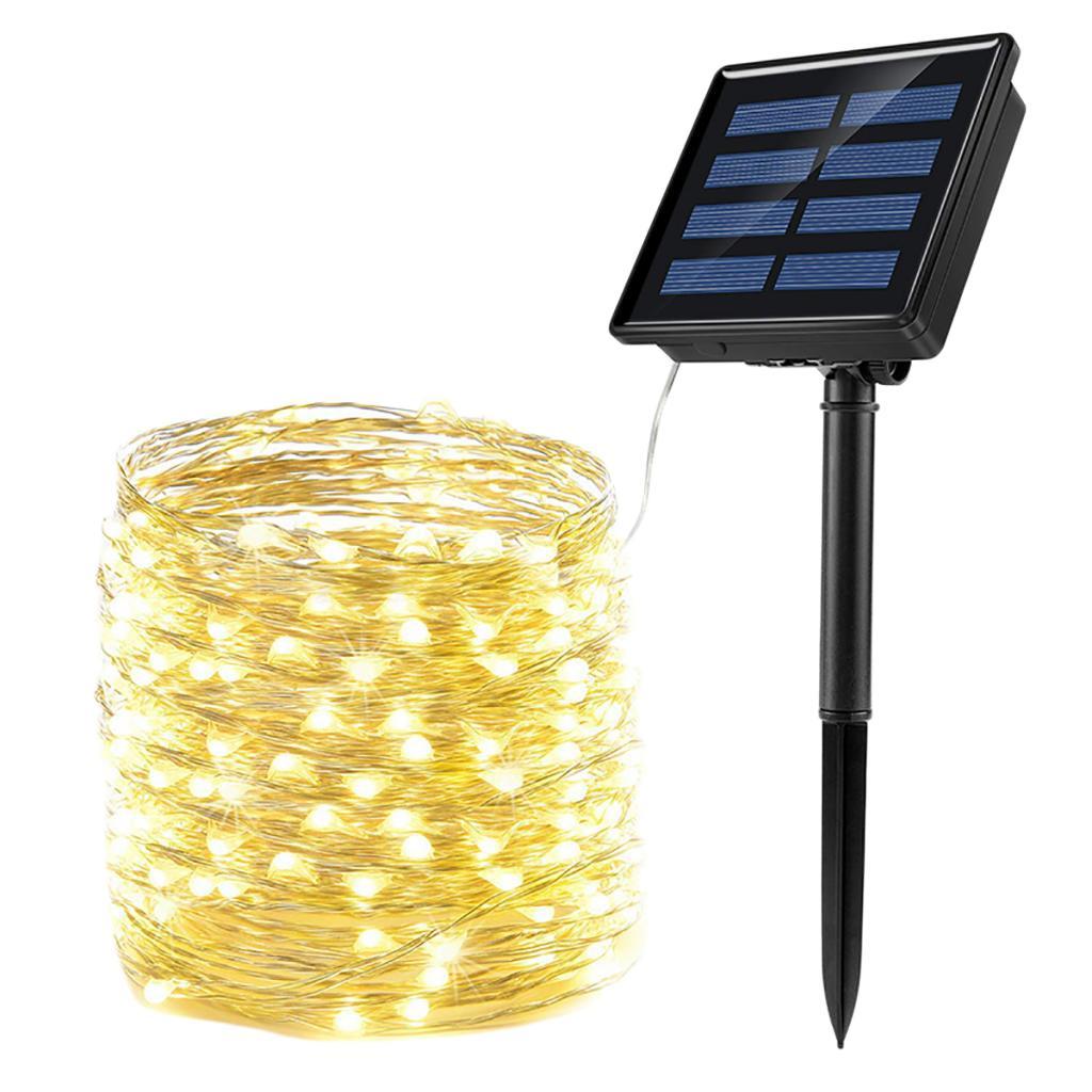 Solar Powered  100/200 LED  Fairy 10 Meters Waterproof