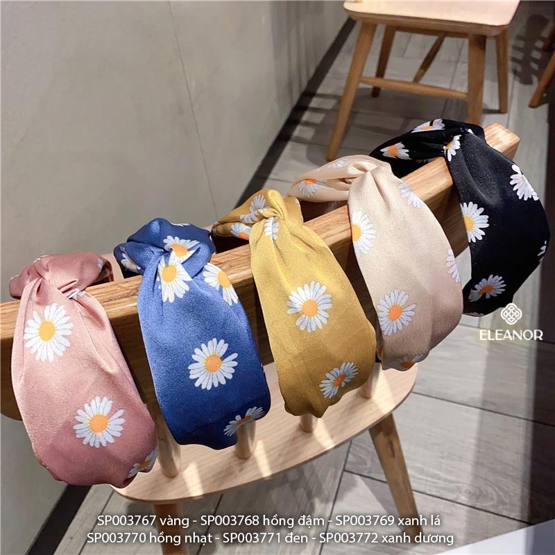 Băng đô tóc nữ Eleanor Accessories vải xoắn họa tiết hình bông hoa phụ kiện tóc dễ thương