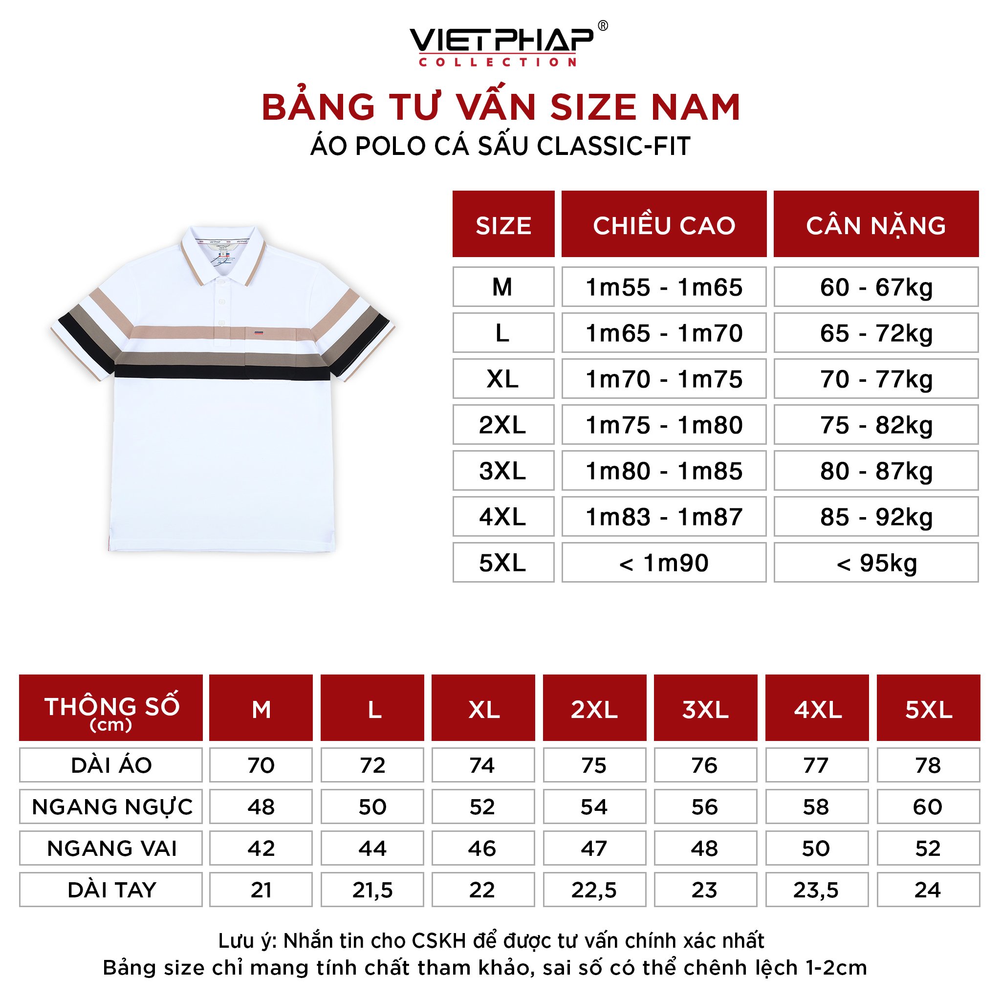 Áo Polo Nam VIỆT PHÁP Form Luxury - Thun Cá sấu Sọc , lịch lãm, sang trọng  8806