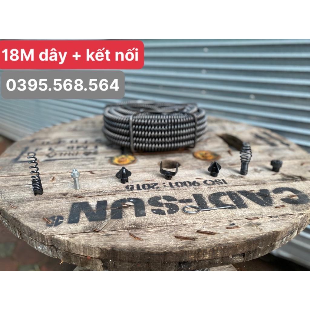 18M dây thông cống + 6 đầu thông+Kết nối