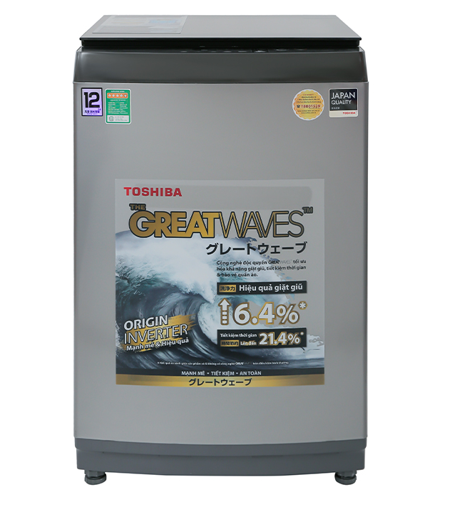 Máy giặt Toshiba Inverter 12 Kg AW-DUK1300KV(SG) - Hàng chính hãng (chỉ giao HCM)