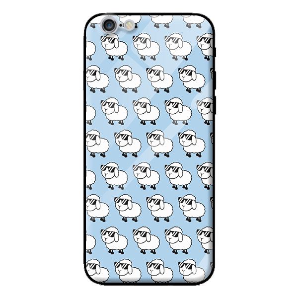Ốp kính cường lực cho iPhone 6 Plus mẫu cừu 5 - Hàng chính hãng