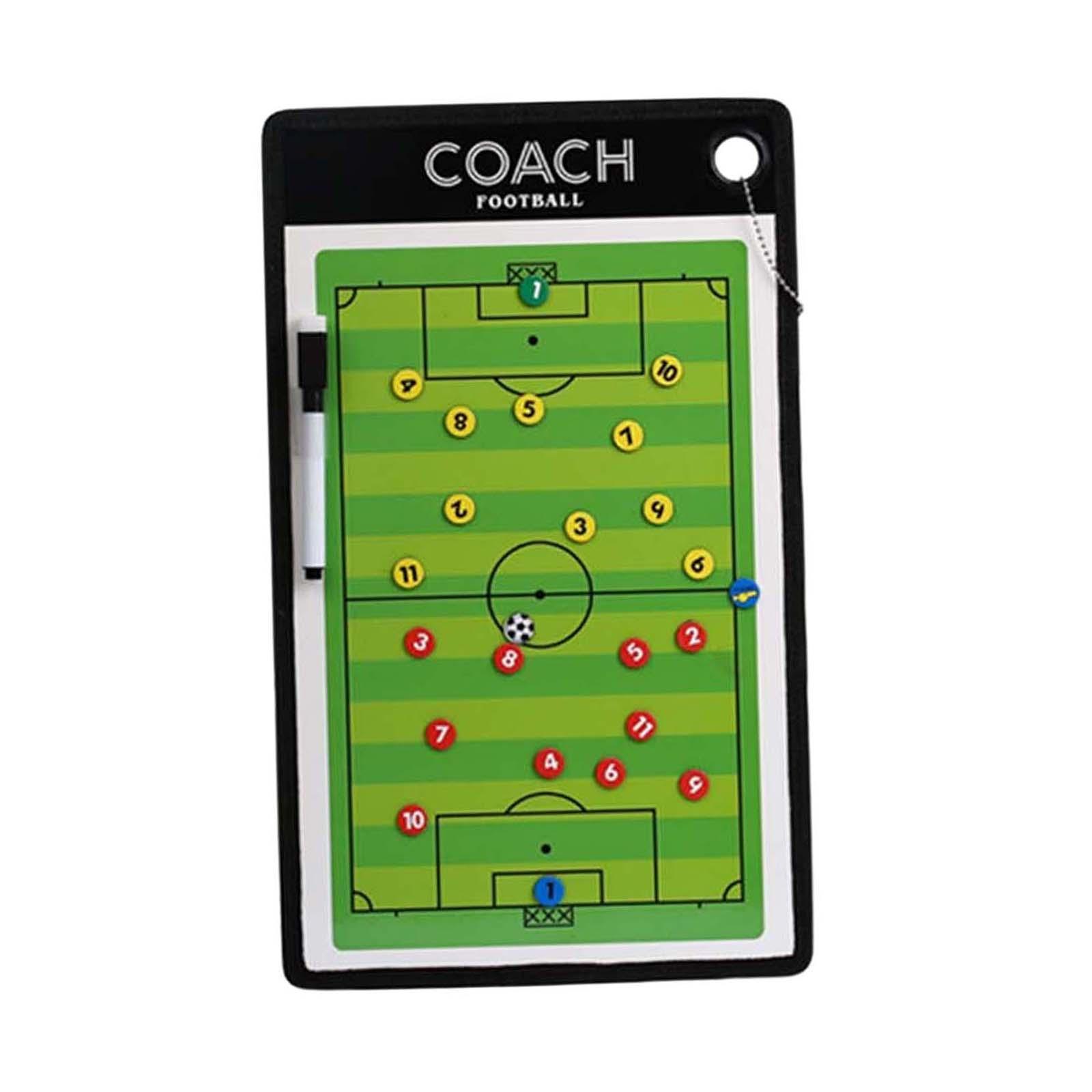 Double Sided Coaches Board Basketball Soccer Strategy Board Training Aid