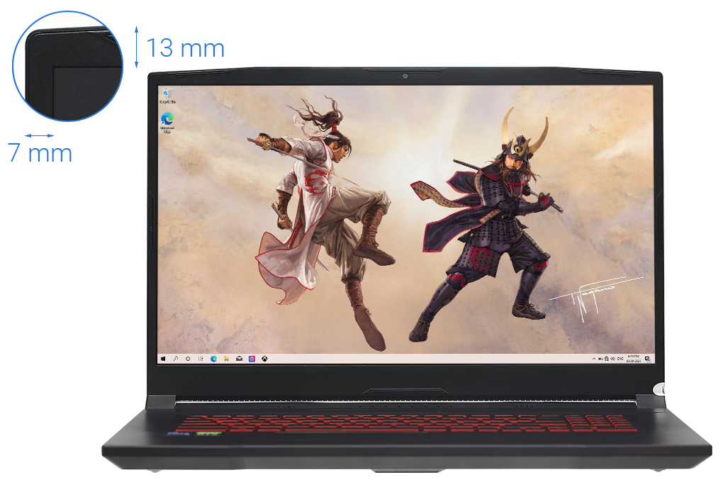 MSI Katana GF76 11UC i7 11800H/8GB/512GB/4GB RTX3050/17.3&quot;F/144Hz/Balo/Chuột/Win10/(441VN)/Đen - Hàng chính hãng