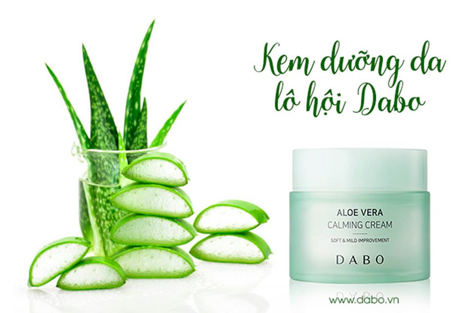 Kem dưỡng trắng da Lô Hội cao cấp Dabo Aloe Vera Calming Cream ( 50ml )