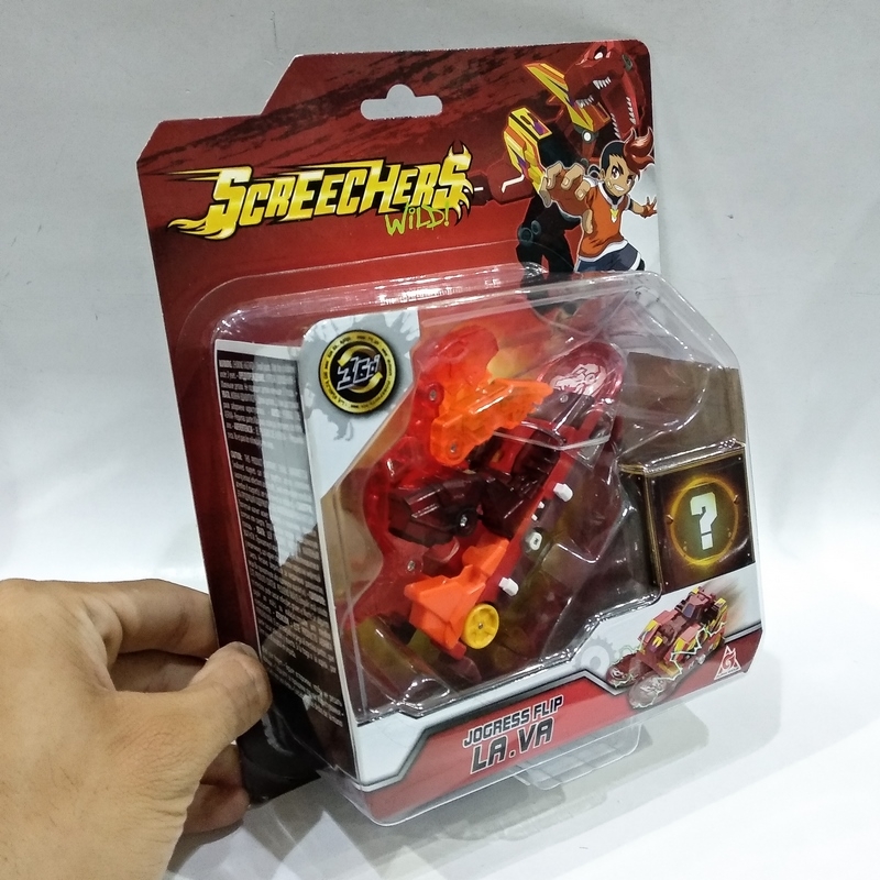 Đồ Chơi Xe Biến Hình Khủng Long Bão Lửa - Screechers Wild YW684201S