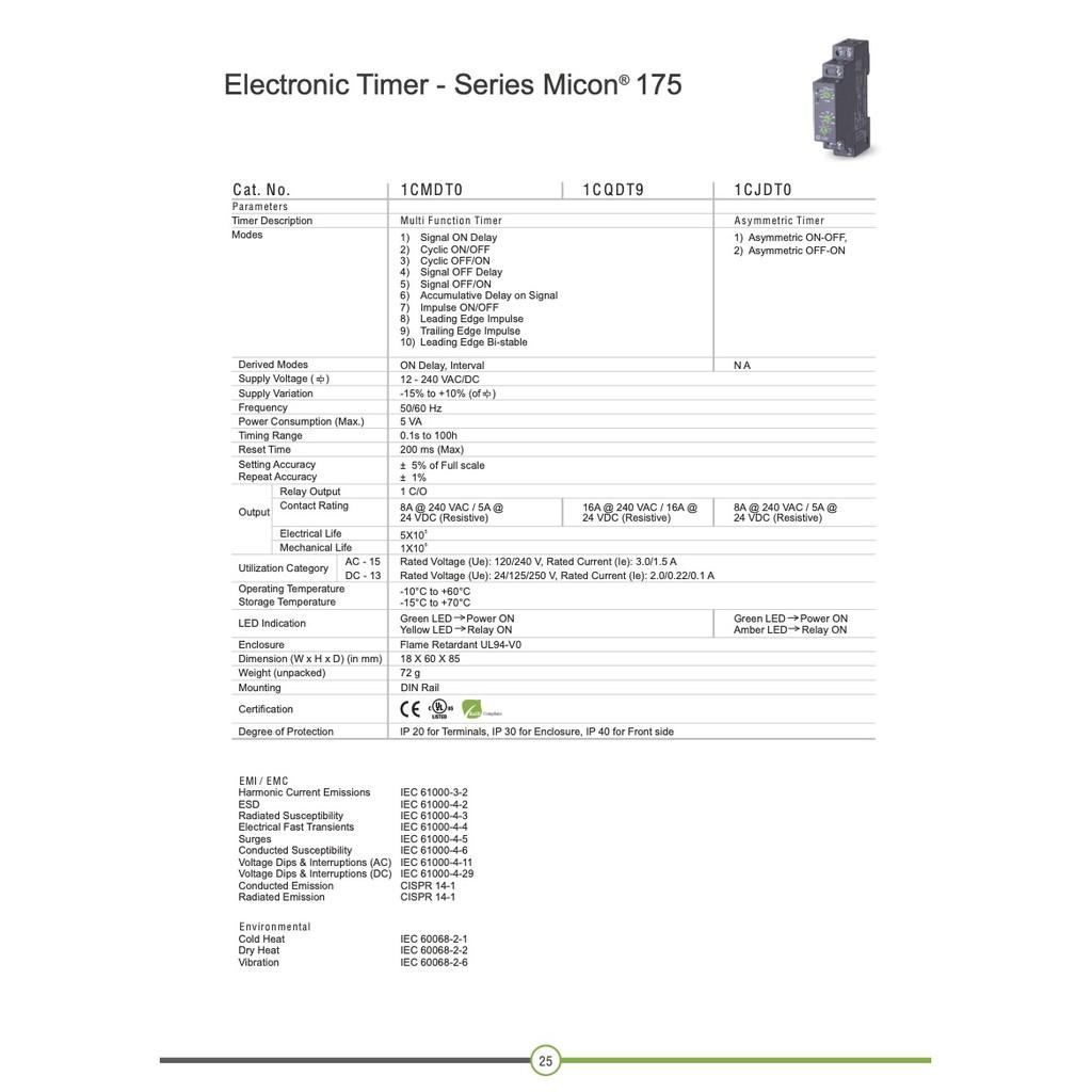 Timer điện tử luân phiên 1CJDT0 12-240V AC/DC