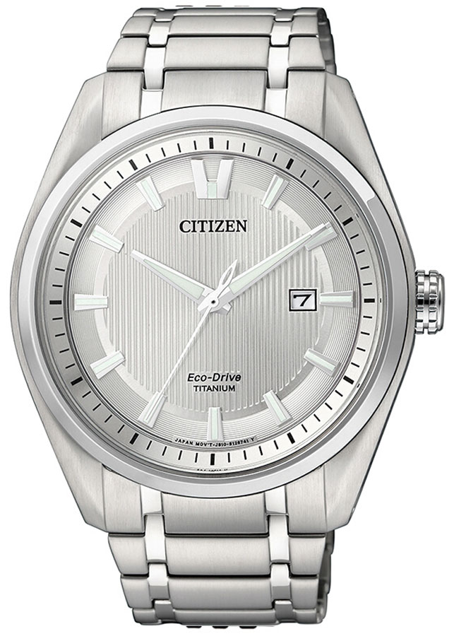 Đồng Hồ Nam Citizen Dây Titanium AW1241-54A - Mặt Trắng