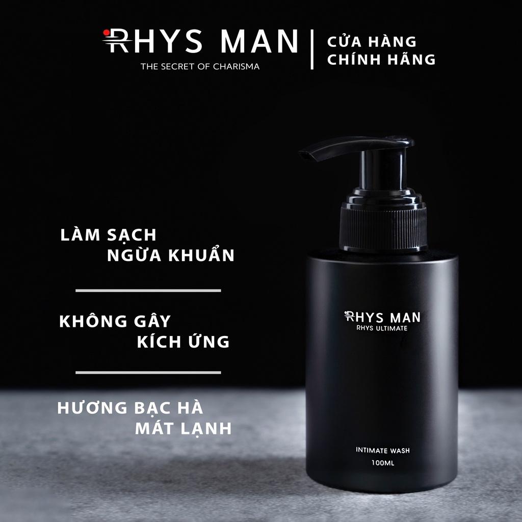 Combo 2 dung dịch vệ sinh nam giới RHYS MAN Rhys Ultimate hương bạc hà thơm mát 100ml/chai - Hàng chính hãng