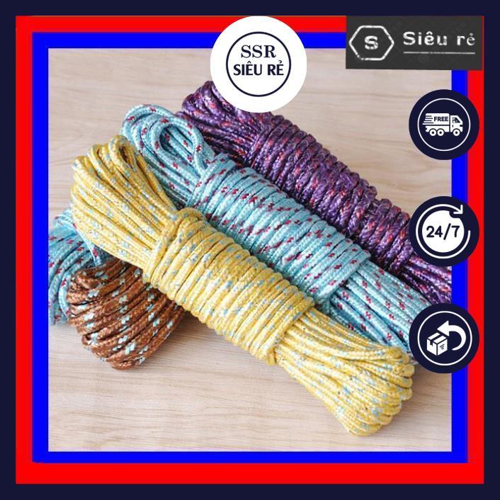 Cuộn Dây Dù 7 lõi 4mm Siêu Bền 10m Dùng Cột Lều Trại Tiện Lợi