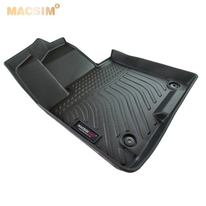 Thảm lót sàn xe ô tô sd Hyundai Tucson 2022 Nhãn hiệu Macsim chất liệu nhựa TPE cao cấp màu đen