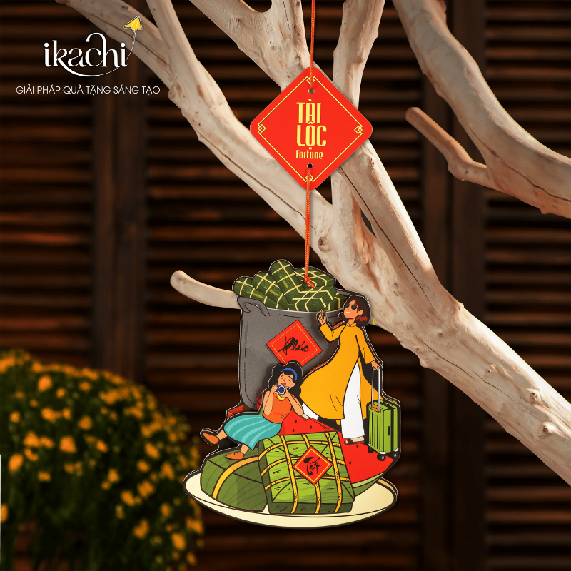 SET 5 DÂY TREO TÀI LỘC IKACHI - VẬN KHÍ HANH THÔNG, ĐÓN LỘC VÀO NH