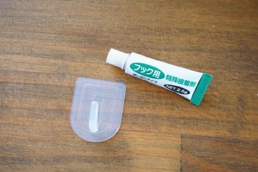 Set 04 móc dính + tuýp keo dán Kokubo Hook size S - Made in Japan