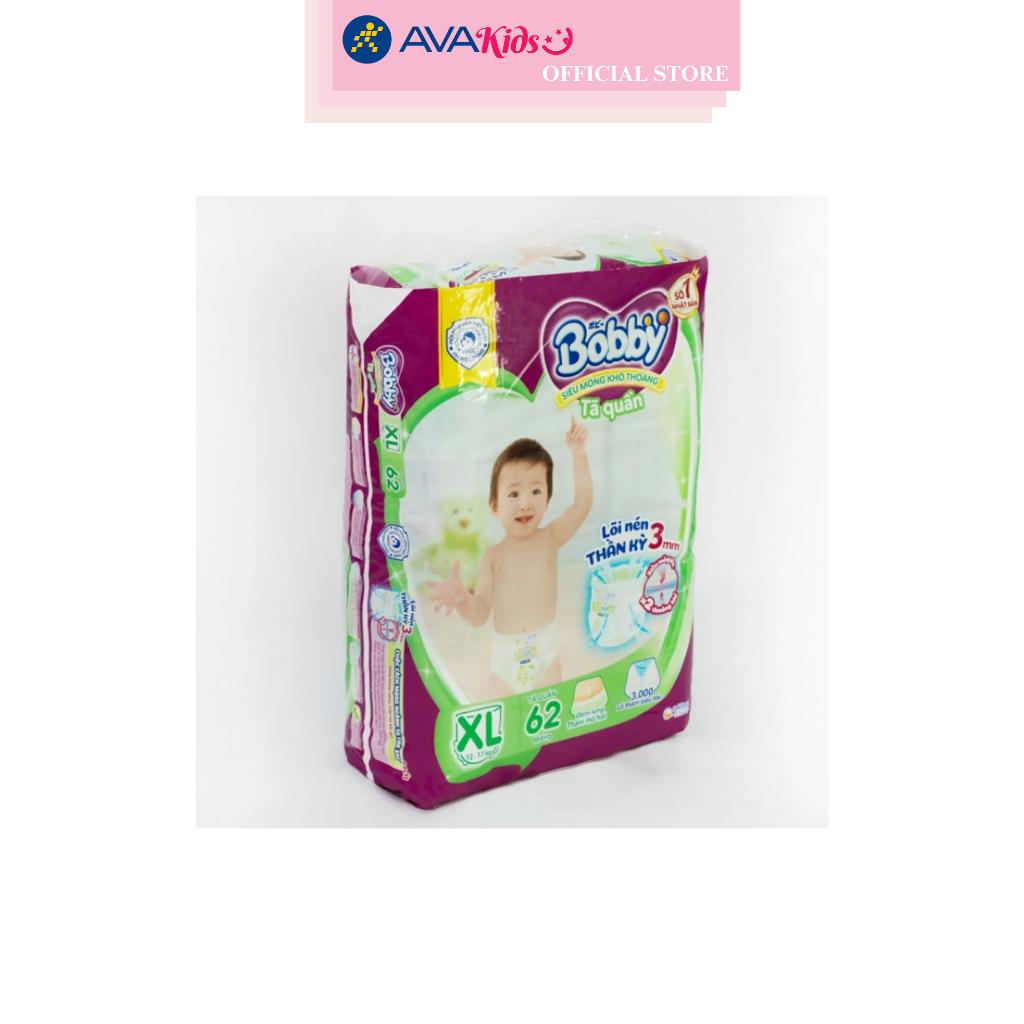 Tã quần Bobby size XL 62 miếng (12 - 17 kg)