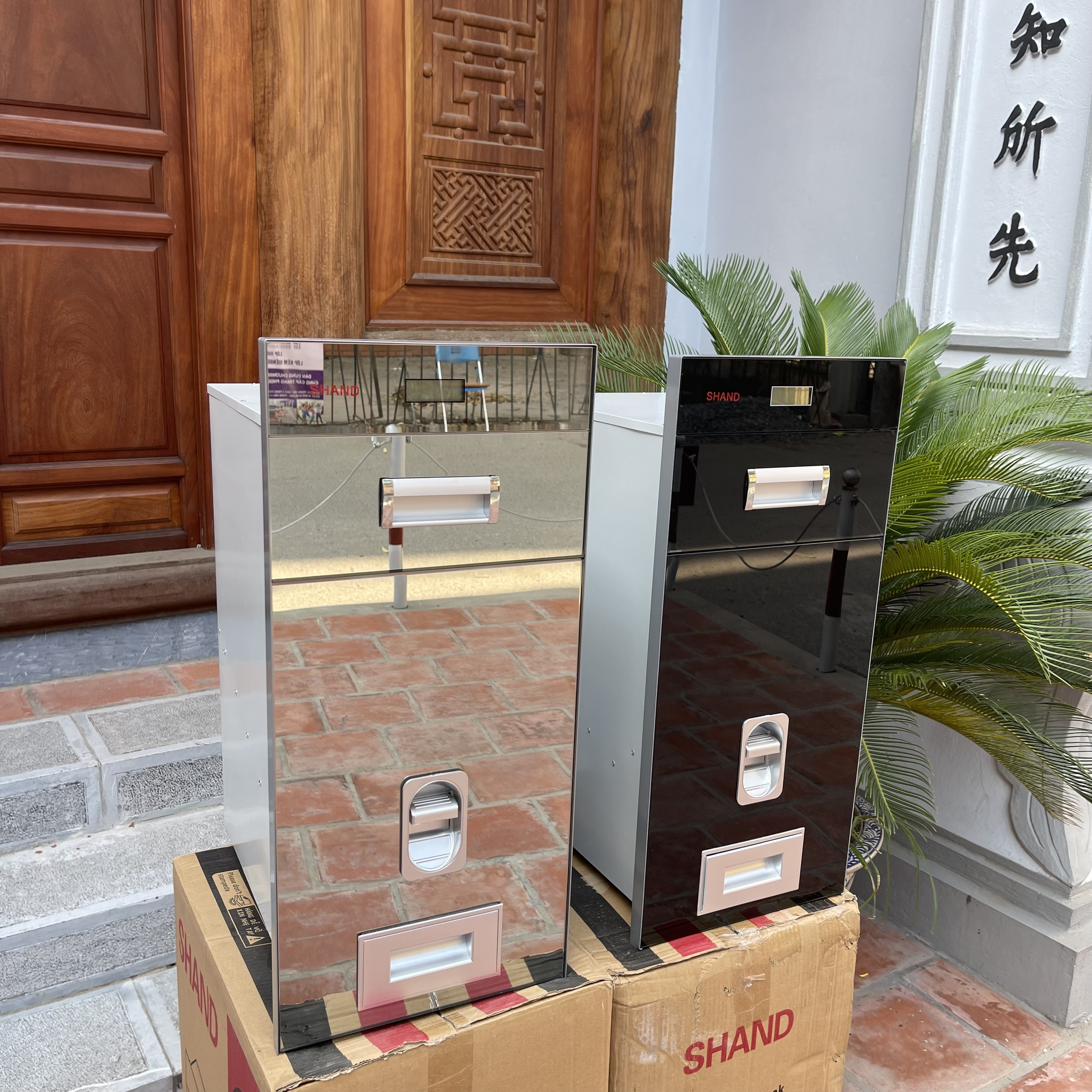 Thùng Gạo Thông Minh Mặt Gương, Thùng Gạo Tủ Bếp Hiển Thị Điện Tử - Hàng SHAND - Mặt Gương Chống Xước