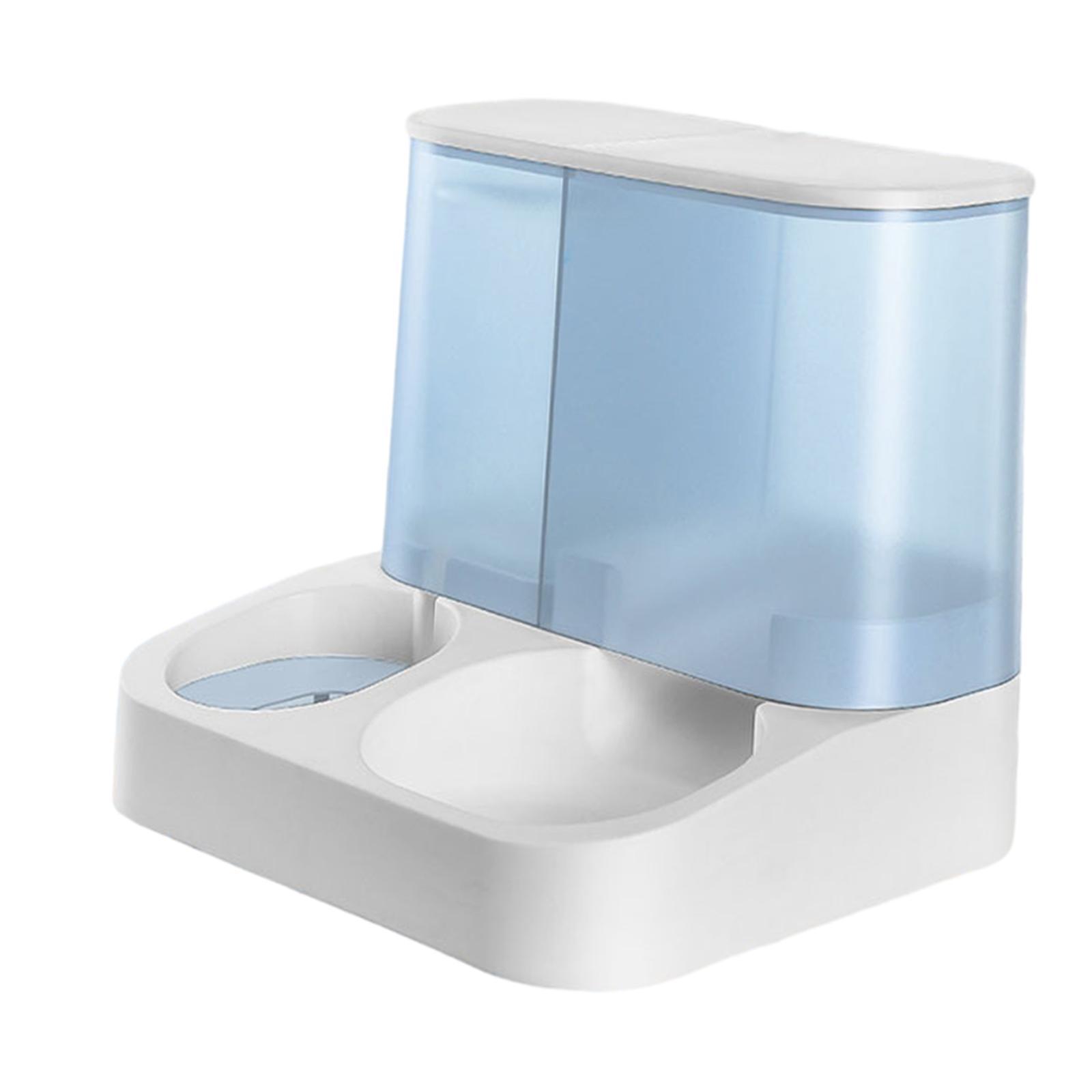 Automatic Feeder Cat Food and Water Dispenser Anti Skid Bottom Pet Food and Water Dispenser 2 in 1 Pet Dispenser for Kitten Puppy
