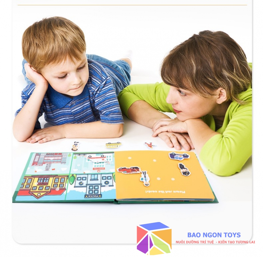 SÁCH BÓC DÁN VUI NHỘN STICKER BOOK GIÚP BÉ HỌC TIẾNG ANH VÀ PHÁT TRIỂN CÁC KỸ NĂNG VẬN ĐỘNG - BC07