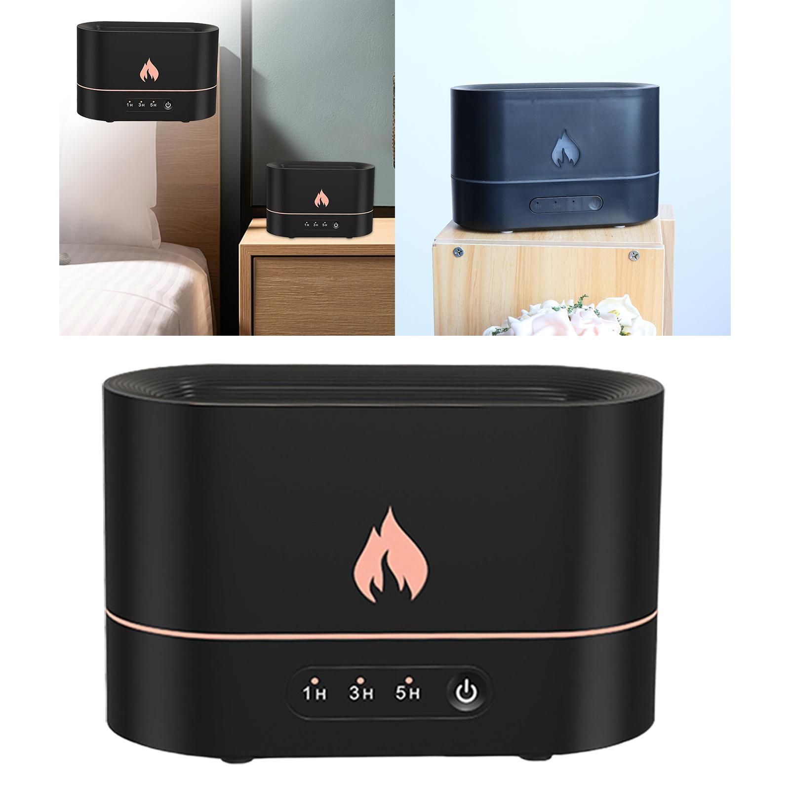 Air Humidifier Waterless Auto Shut-Off with Realistic Flame for Travel