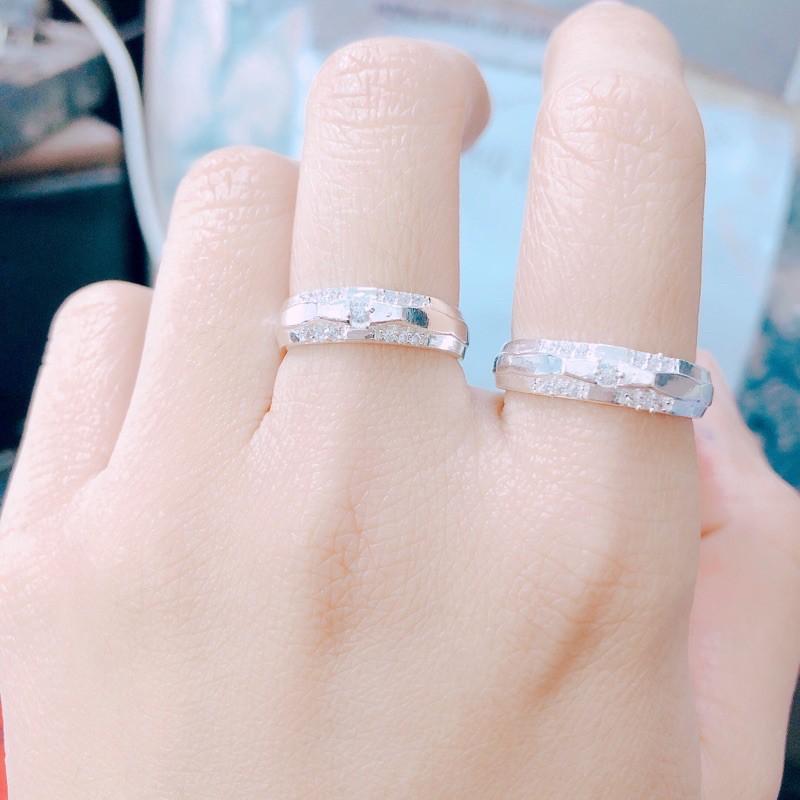 NHẪN ĐÔI TRẺ TRUNG - CHẤT LIỆU BẠC TA- NHẪN CẶP BIBI SILVER