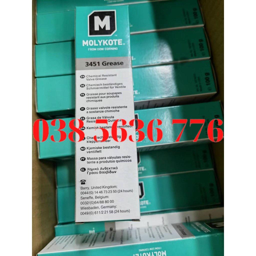 Dow Corning Molykote FS-3451 Grease, CHịu Nhiệt Độ Cao - Tốc Độ Cao, Bôi trơn Vòng Bi/Bạc Đạn