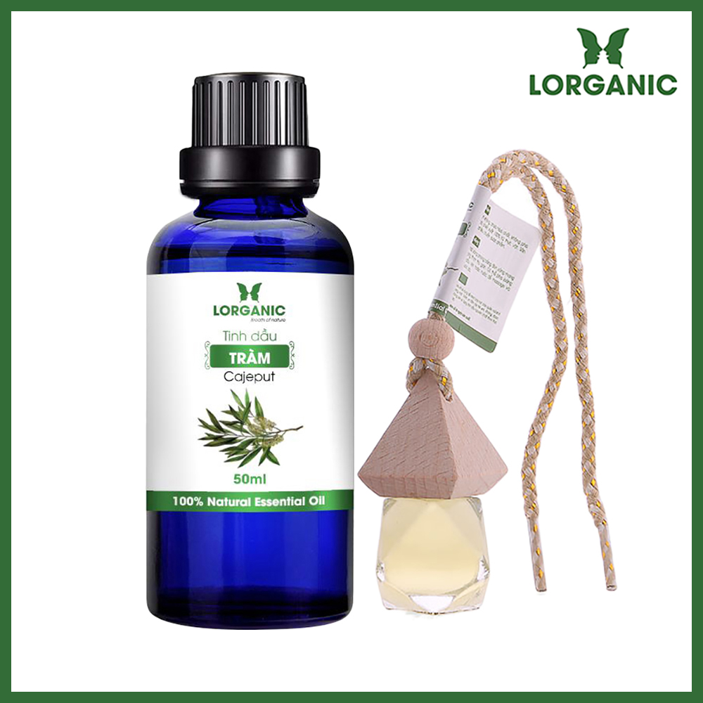 Combo tinh dầu tràm Lorganic +tinh dầu tràm Lorganic treo xe hơi, tủ áo