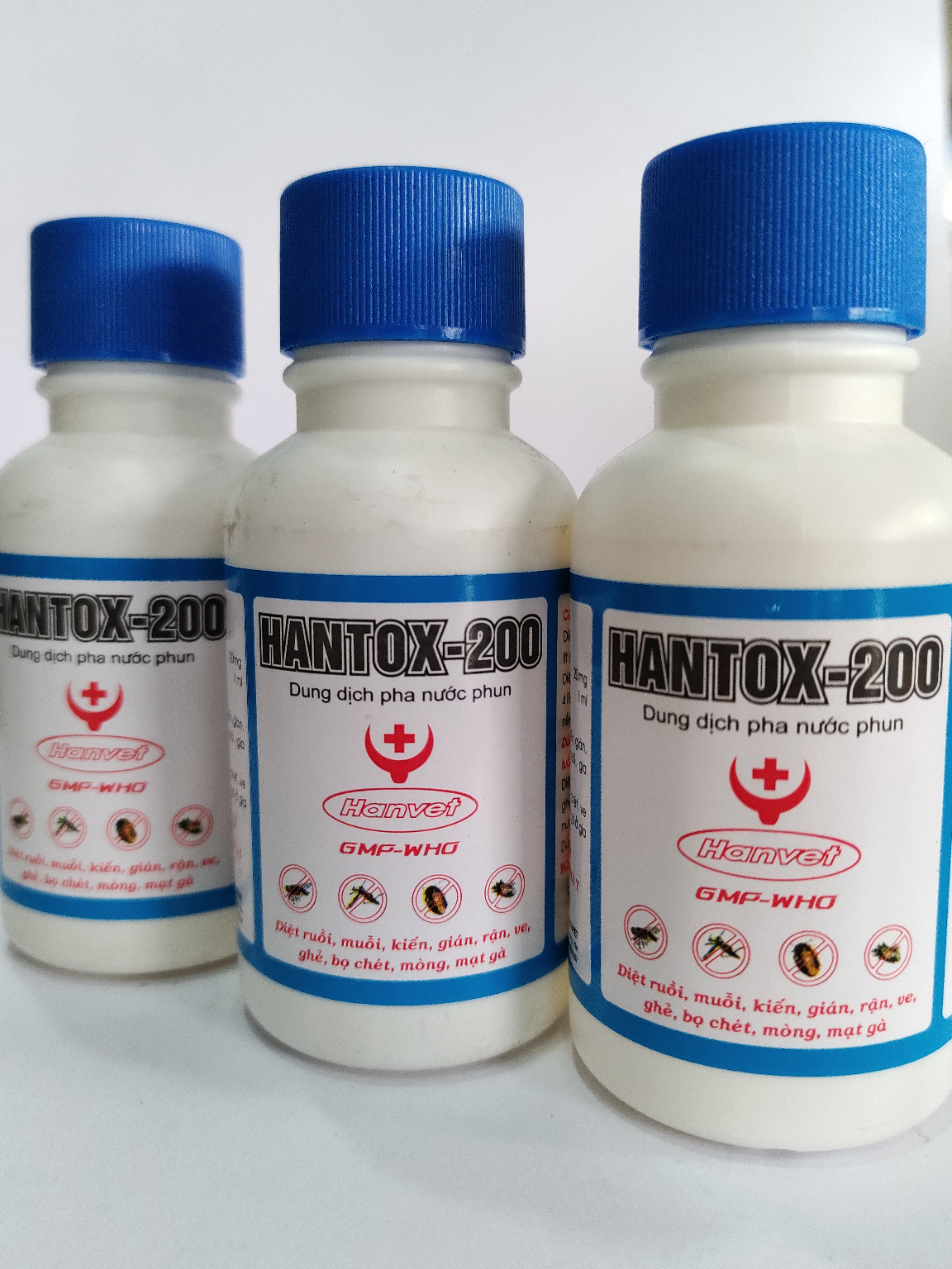 HANTOX 200 100ML Dung dịch pha nước phun, phòng và diệt muỗi, ruồi, kiến, gián, rận, ve, mạt gà