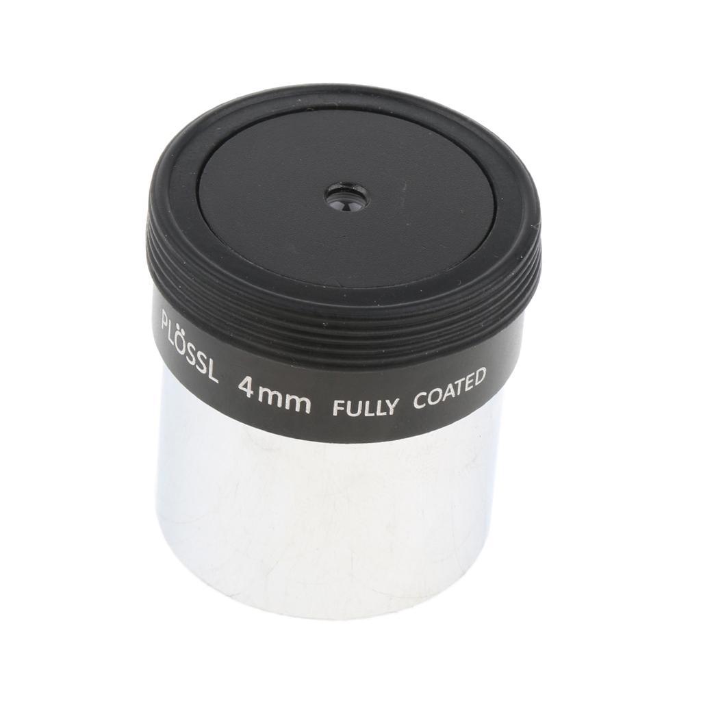 4mm 1.25inch Plossl Telescope Eyepiece Lens - 4-element Plossl Design - Threaded for Standard 1.25inch Astronomy Filters