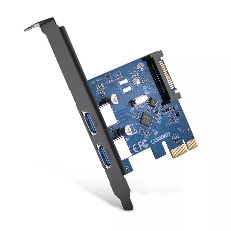 Card PCI Express sang 2 cổng TYPE C 3.1 Cao Cấp Ugreen 230HL30773US Hàng chính hãng