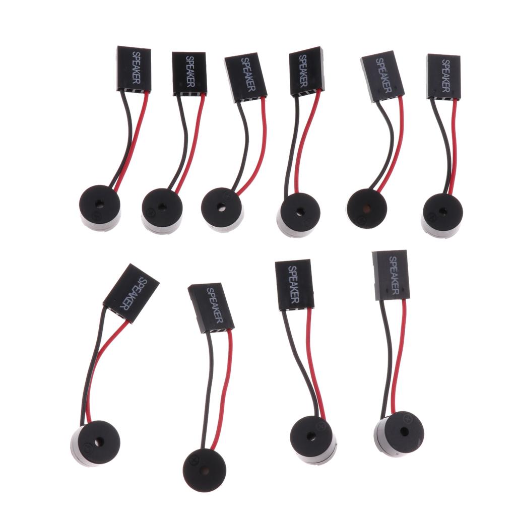 10Pcs Motherboard PC Internal Speaker Buzzer Computer Case Buzzer Beep Alarm
