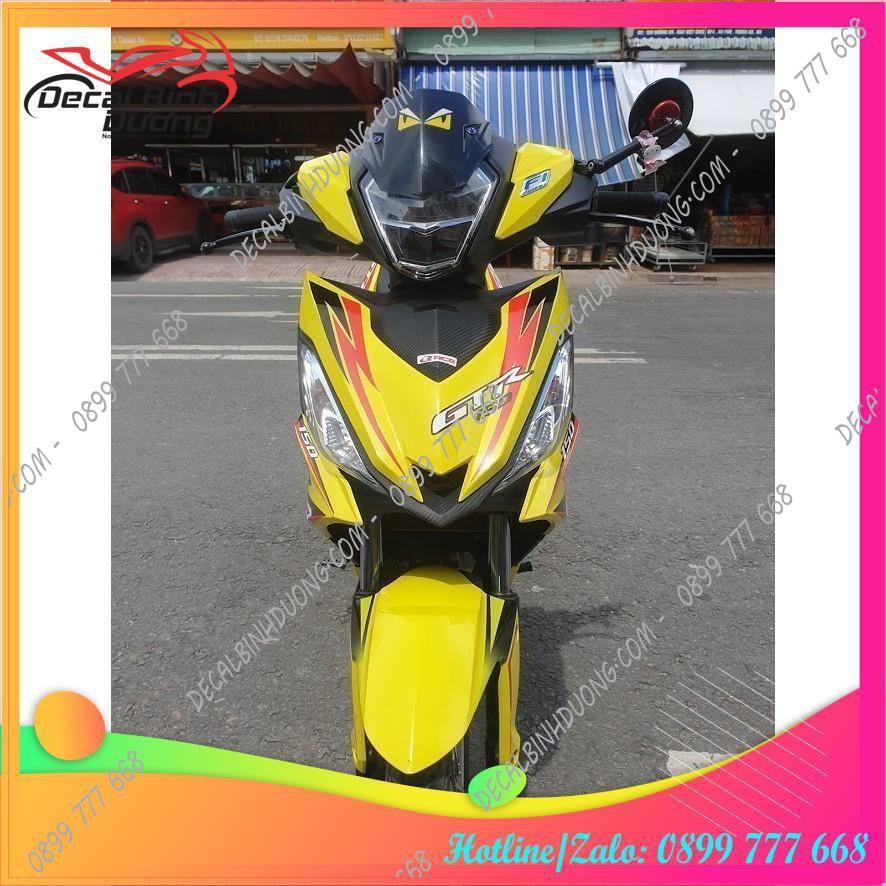 Tem dành cho Xe Winner V1, Tem Trùm Winner Mẫu GTR Vàng Đỏ Đẹp Nhất