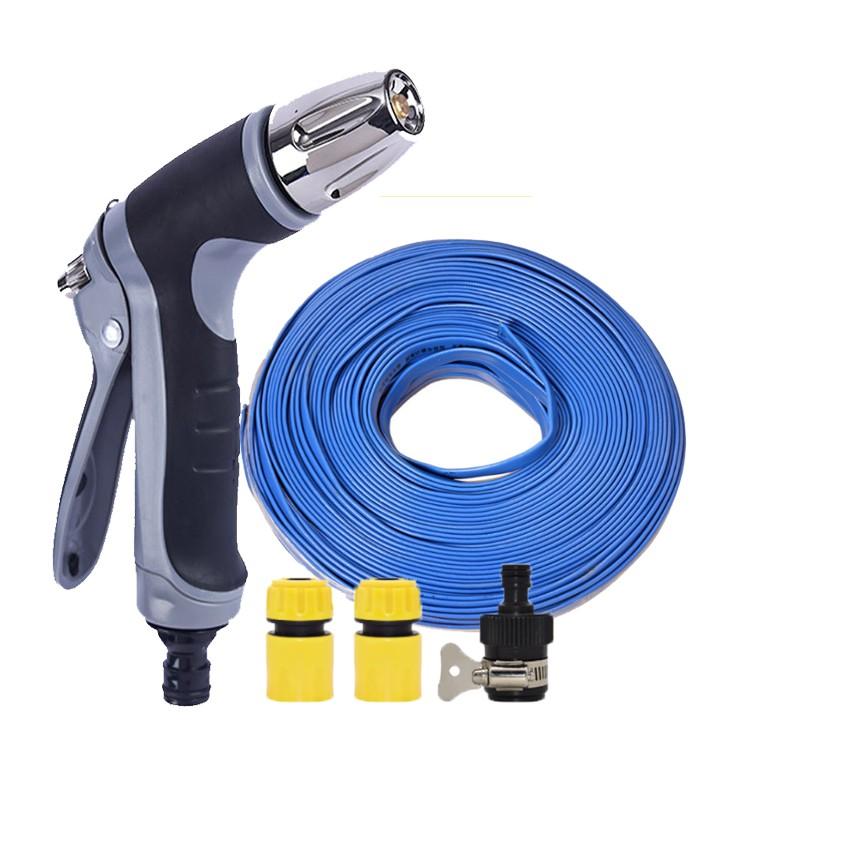 Bộ dây và vòi xịt rửa xe tưới cây tăng áp 15m  206817