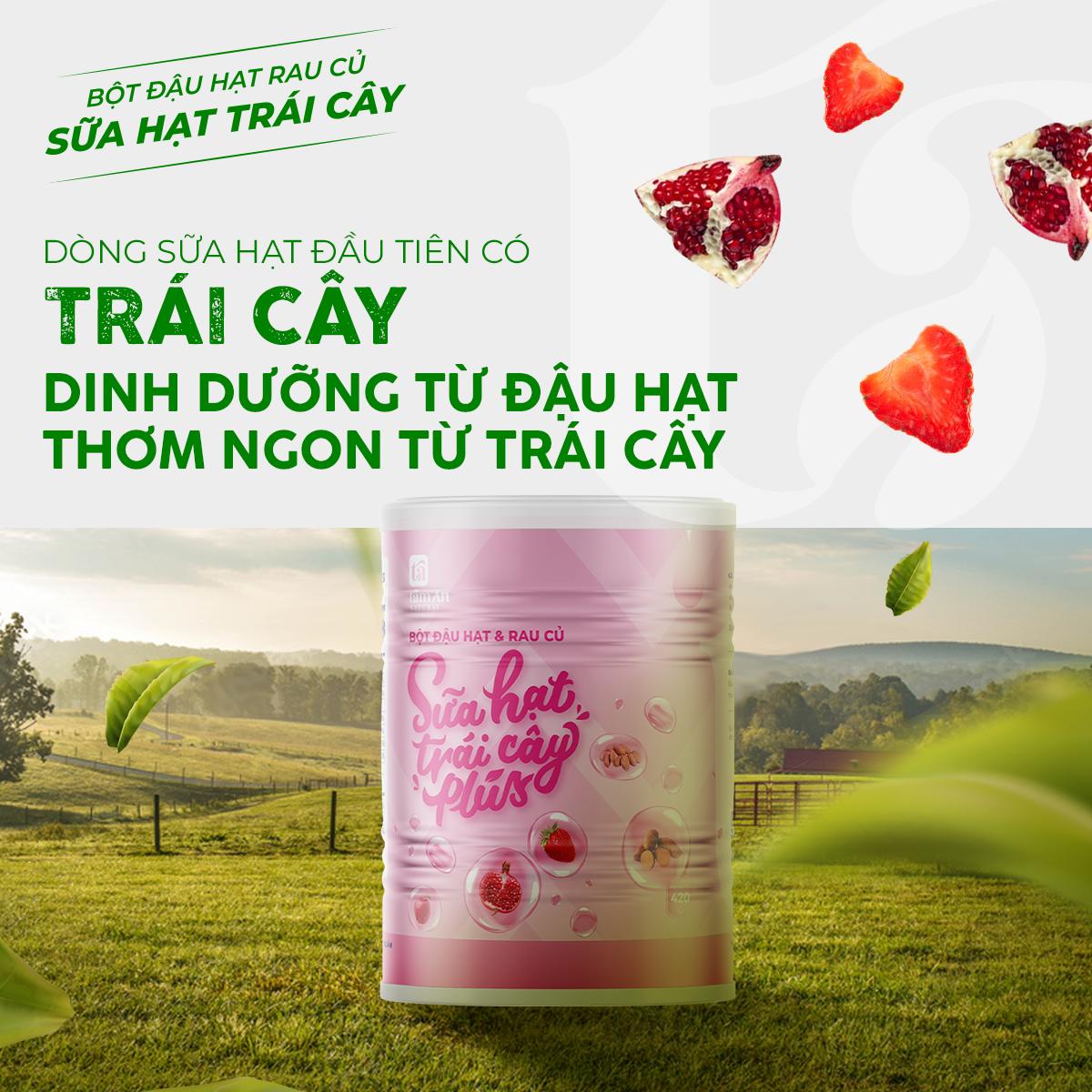 SỮA HẠT TRÁI CÂY PLUS BỔ SUNG COLLAGEN THỰC VẬT, HỖ TRỢ CHỐNG LÃO HÓA DA (420g)