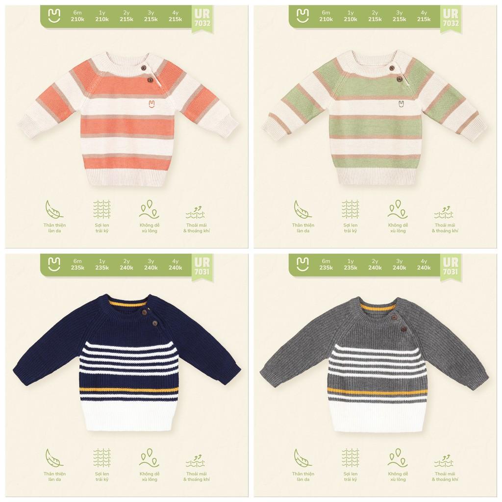 Áo Len UalaRogo Cho Bé Trai Kẻ Ngang