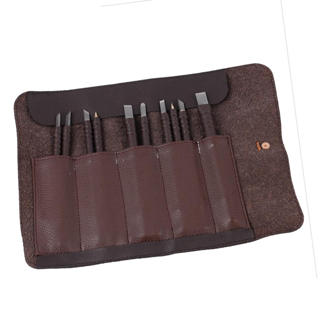 10x Wood Carving  Kit Stone Engraving Seal Lettering Tool for DIY Craft