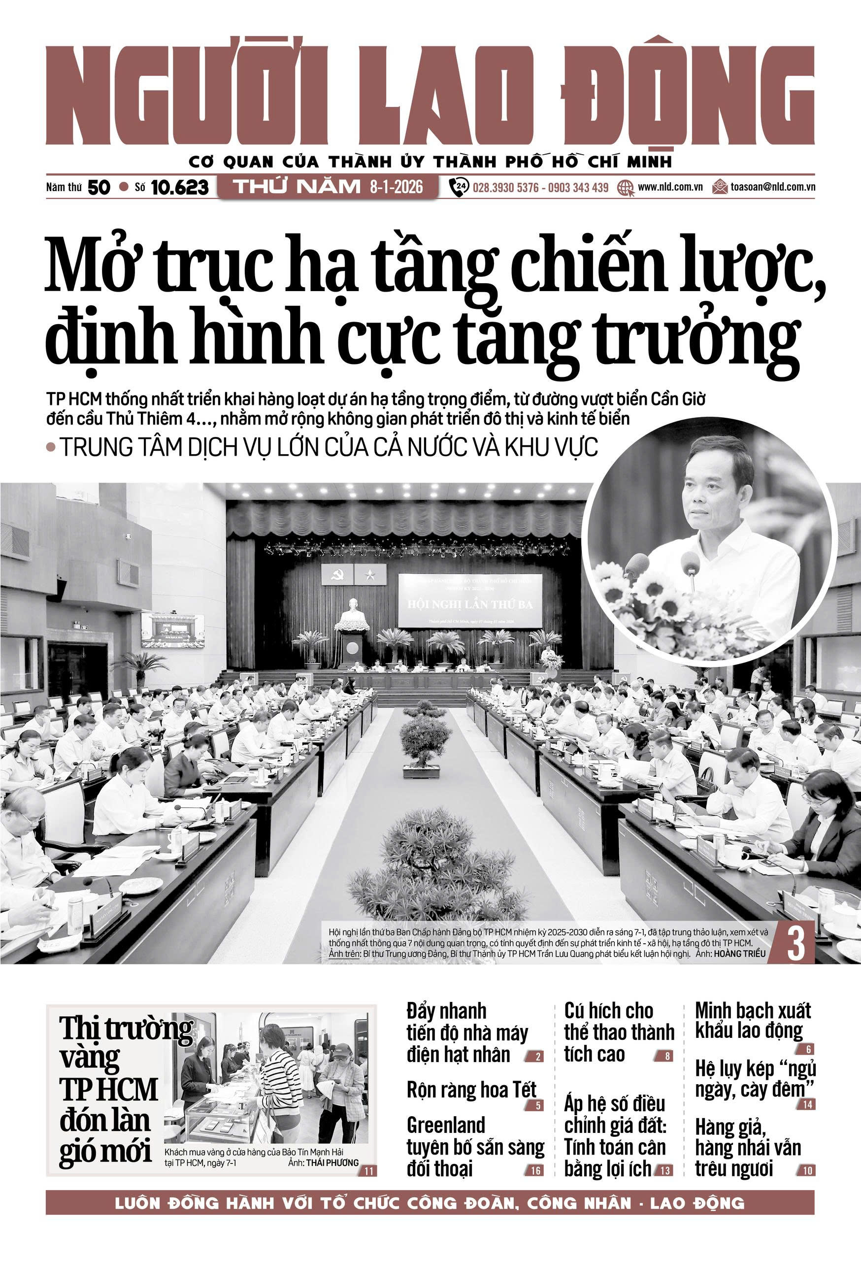 Nhật báo Người Lao Động từ ngày 05-01-2026 đến 11-01-2026