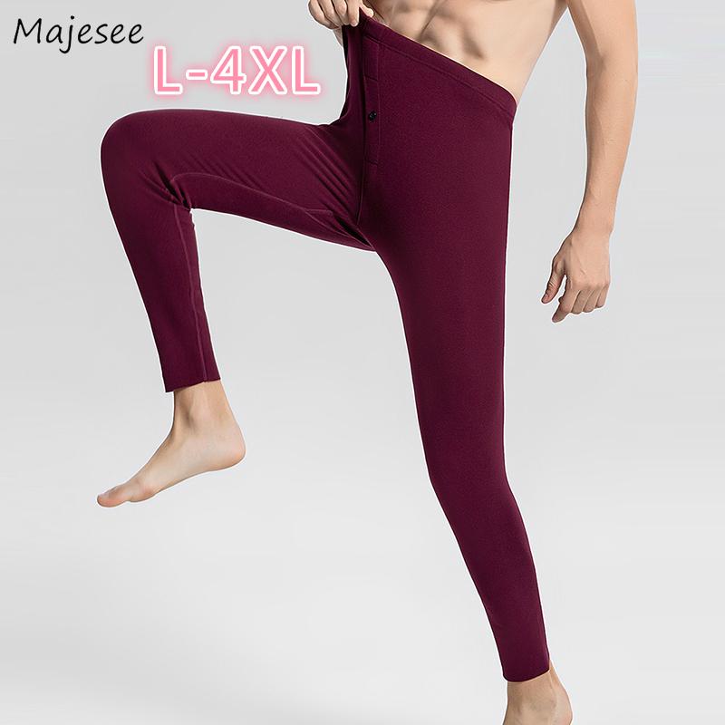 Quần Lót Sinh Nhiệt Đáy Nam Nhung Ấm Áp Mùa Đông Nhà Quần Lót Oversize 4XL Liền Mạch Thoải Mái Thoáng Khí Độ Đàn Hồi Đơn Giản