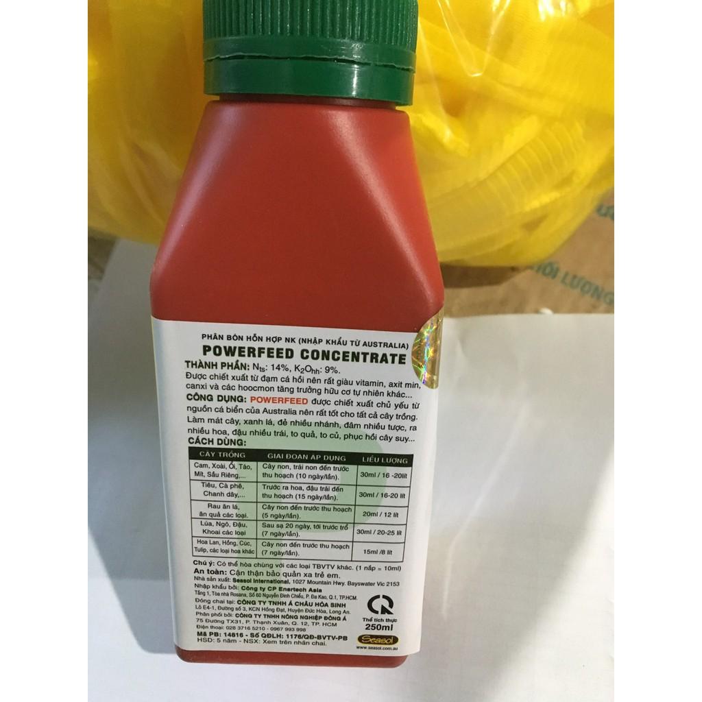 PowerFeed Phân cá Úc không hôi lọ 250ml