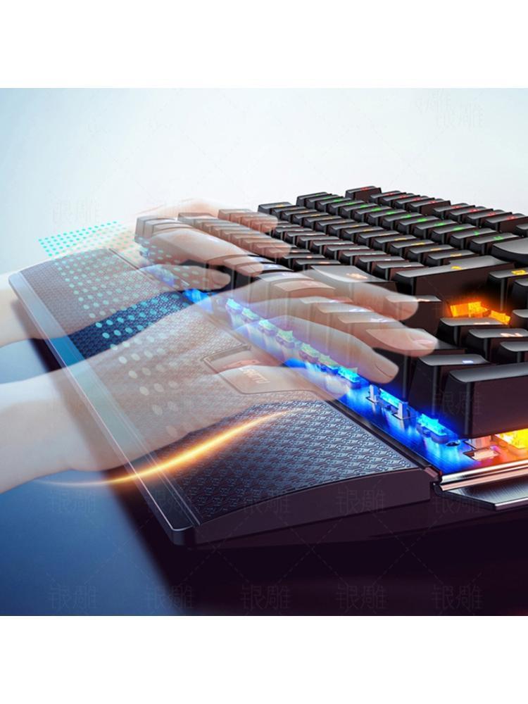 Bàn Phím Chơi Game 104keys Usb 7 Màu Chất Liệu Hợp Kim Nhôm