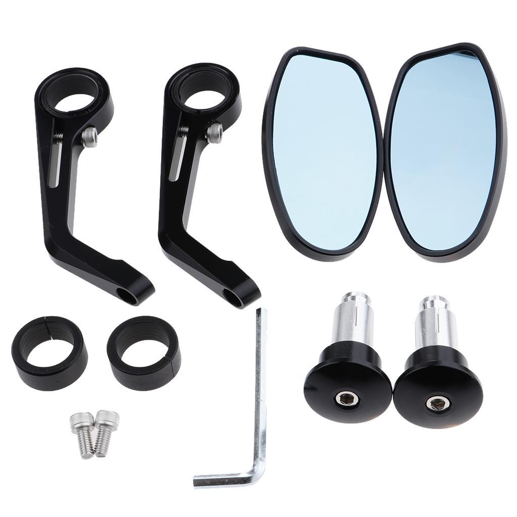 2 Pieces Motorcycle Side Mirror for Motorbike,Dirt Bike and Scooter
