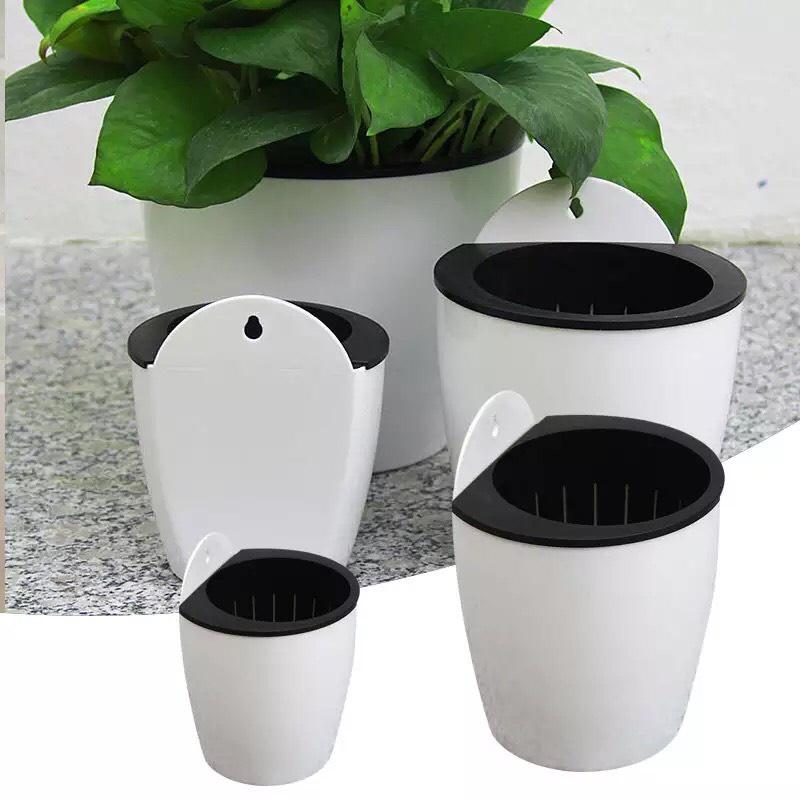 Chậu Cây Tự Tưới Nước Thông Minh Treo Ban Công SIZE 14x13cm